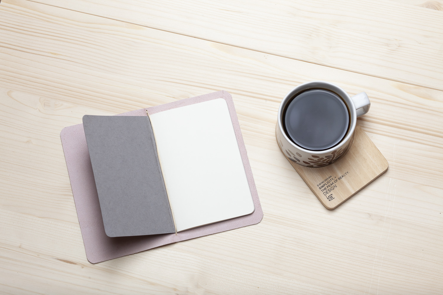 Small Pastel MONTPELLIER- Leather Moleskine Cover