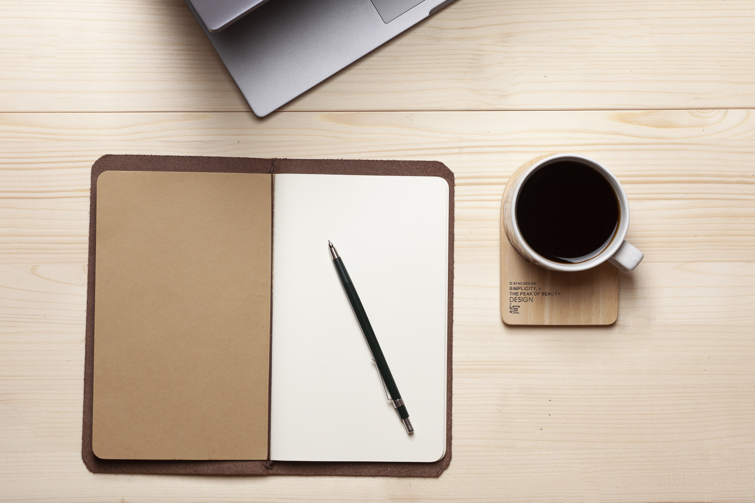 Large Brown MONTPELLIER- Leather Moleskine Cover