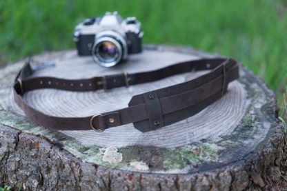 leather camera strap