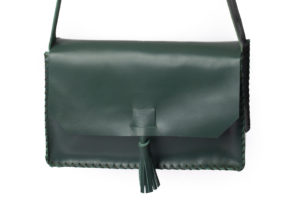 Green Leather Cross-body Bag