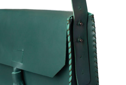 Green Leather Cross-body Bag
