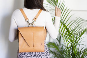 Beige Leather 3in1 Bag